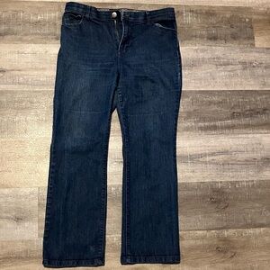 Gloria Vanderbilt Dark Blue Straight Leg Jeans
